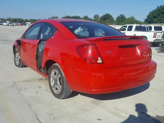 1G8AW12FX4Z211356 - 2004 SATURN ION LEVEL RED photo 3