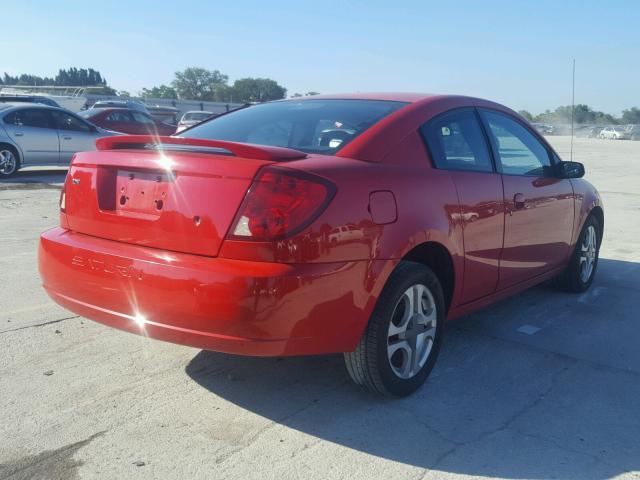 1G8AW12FX4Z211356 - 2004 SATURN ION LEVEL RED photo 4