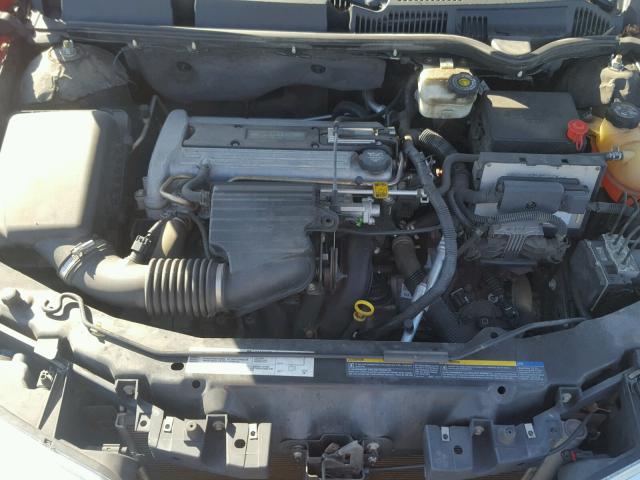 1G8AW12FX4Z211356 - 2004 SATURN ION LEVEL RED photo 7