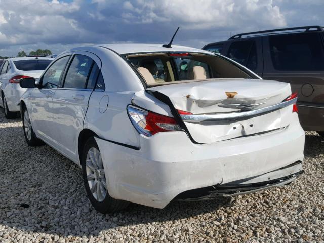 1C3CCBBB1DN673746 - 2013 CHRYSLER 200 TOURIN WHITE photo 3