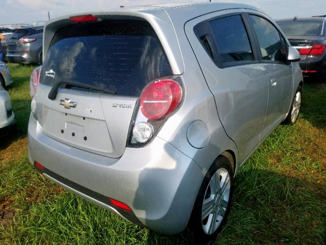 KL8CA6S9XFC759537 - 2015 CHEVROLET SPARK LS SILVER photo 4