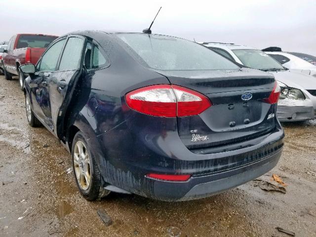 3FADP4BJ3FM102141 - 2015 FORD FIESTA SE BLACK photo 3