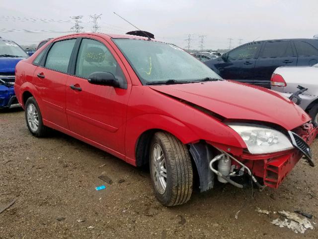 1FAFP34N05W289856 - 2005 FORD FOCUS ZX4 RED photo 1