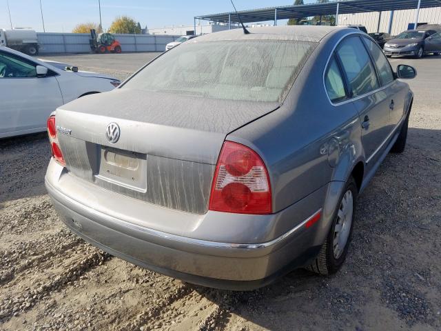 WVWMD63B75P005037 - 2005 VOLKSWAGEN PASSAT GL GRAY photo 4