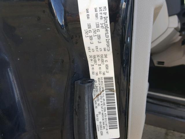 1J8HG58217C630354 - 2007 JEEP COMMANDER BLACK photo 10