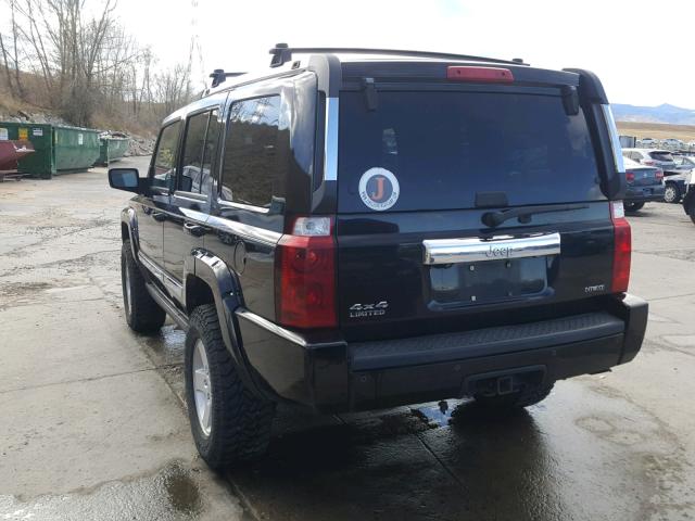 1J8HG58217C630354 - 2007 JEEP COMMANDER BLACK photo 3