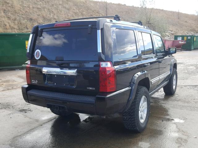 1J8HG58217C630354 - 2007 JEEP COMMANDER BLACK photo 4