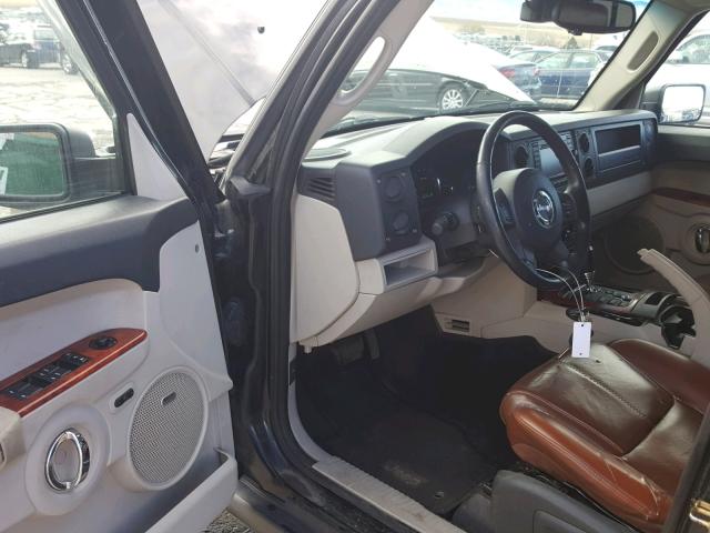 1J8HG58217C630354 - 2007 JEEP COMMANDER BLACK photo 9
