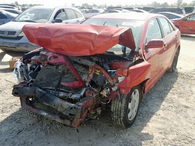 4T1BE46K27U057714 - 2007 TOYOTA CAMRY CE RED photo 2