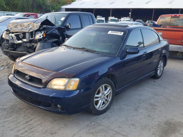 4S3BE646245200401 - 2004 SUBARU LEGACY GT BLUE photo 2