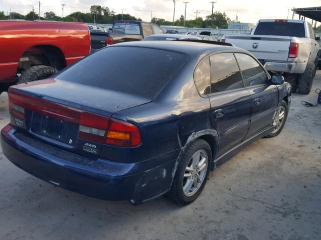 4S3BE646245200401 - 2004 SUBARU LEGACY GT BLUE photo 4