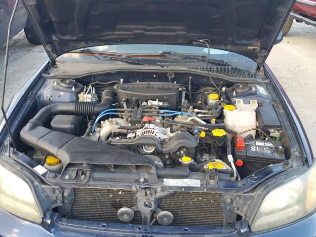 4S3BE646245200401 - 2004 SUBARU LEGACY GT BLUE photo 7