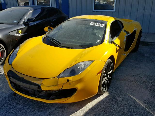 SBM11BAA6EW003114 - 2014 MCLAREN AUTOMOTIVE MP4-12C SP YELLOW photo 2
