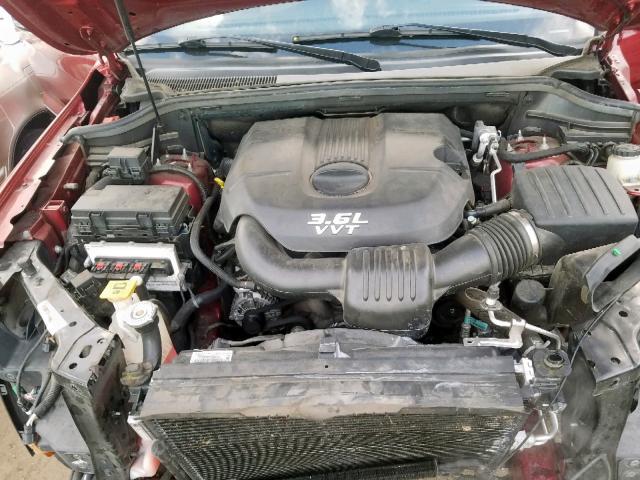 1C4RJFBG0DC634804 - 2013 JEEP GRAND CHER RED photo 7