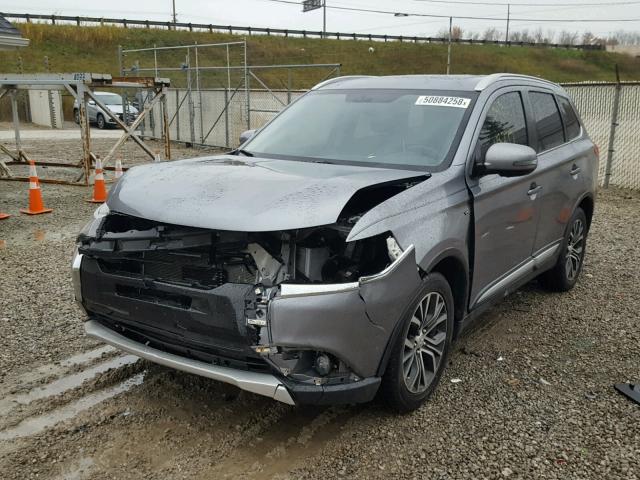 JA4JZ4AX9GZ010233 - 2016 MITSUBISHI OUTLANDER GRAY photo 2