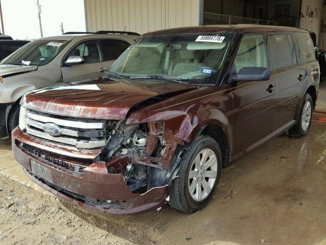 2FMGK5BCXABA98561 - 2010 FORD FLEX SE BROWN photo 2