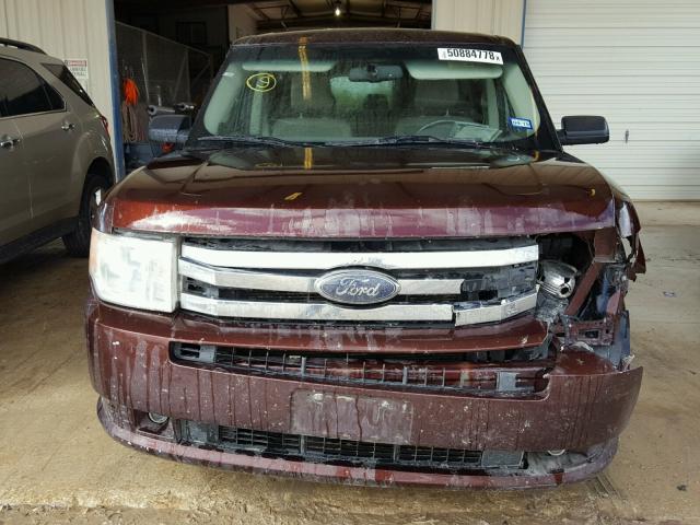 2FMGK5BCXABA98561 - 2010 FORD FLEX SE BROWN photo 9