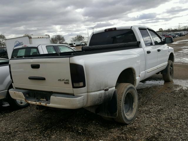 3D7MX48C16G126218 - 2006 DODGE RAM 3500 S WHITE photo 4