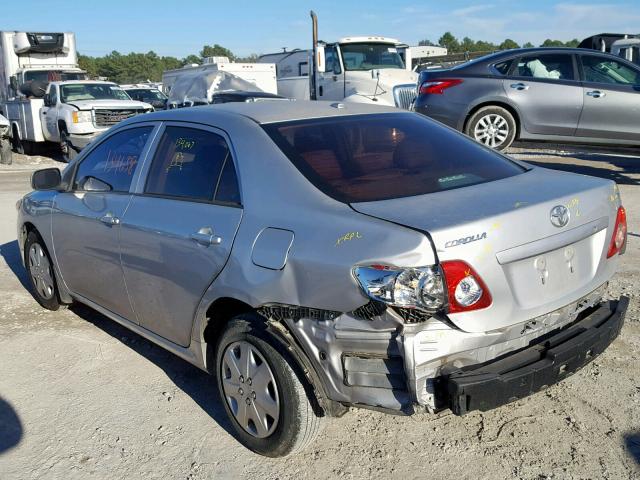 1NXBU4EE2AZ174845 - 2010 TOYOTA COROLLA BA GRAY photo 3