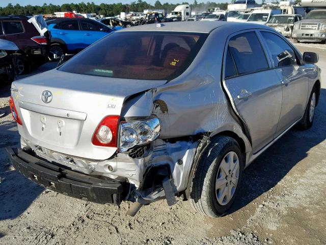 1NXBU4EE2AZ174845 - 2010 TOYOTA COROLLA BA GRAY photo 4