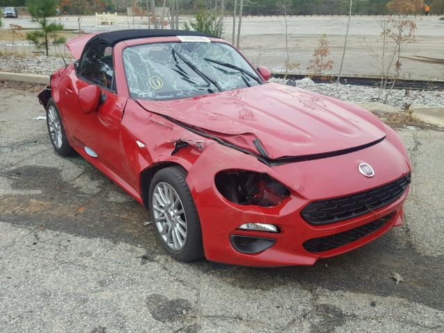 JC1NFAEK6J0139214 - 2018 FIAT 124 SPIDER RED photo 1