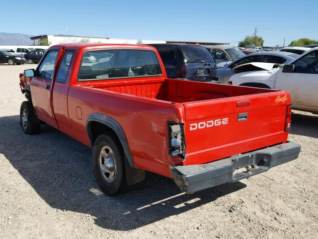 1B7GG23X8SW929996 - 1995 DODGE DAKOTA RED photo 3