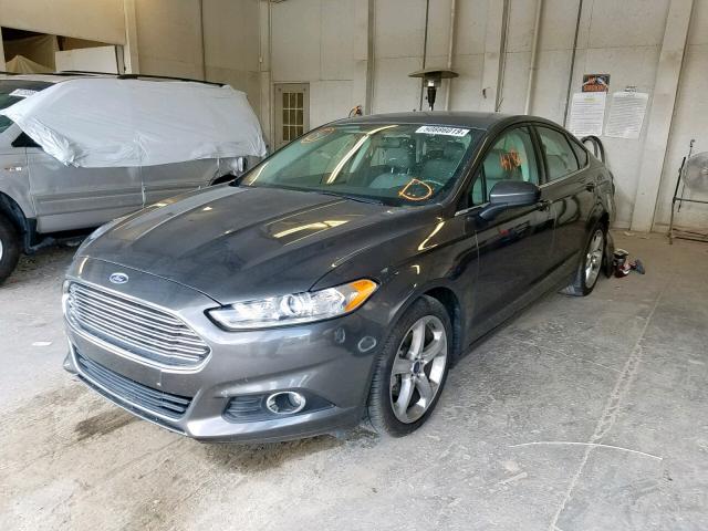 3FA6P0G75GR277848 - 2016 FORD FUSION S GRAY photo 2