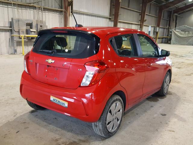 KL8CB6SA7GC585645 - 2016 CHEVROLET SPARK LS RED photo 4