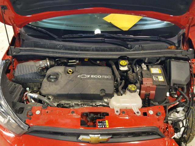 KL8CB6SA7GC585645 - 2016 CHEVROLET SPARK LS RED photo 7