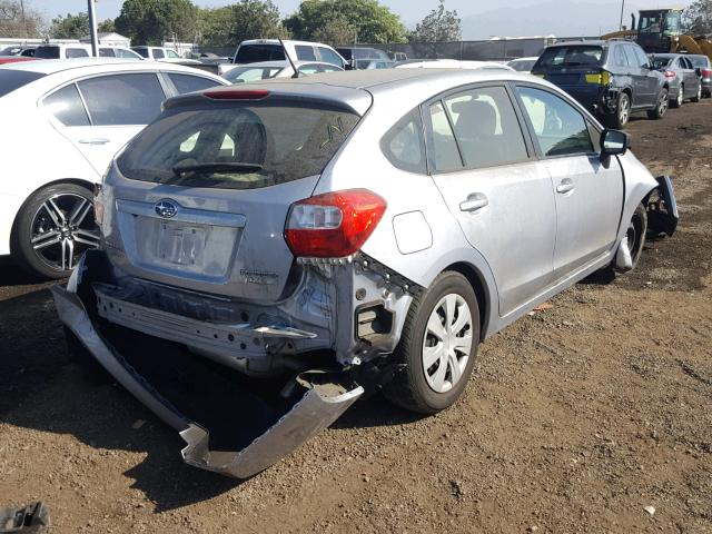 JF1GPAA61F8303792 - 2015 SUBARU IMPREZA BA SILVER photo 4