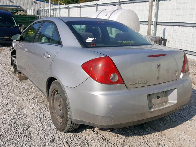 1G2ZF58B774203788 - 2007 PONTIAC G6 VALUE L SILVER photo 3