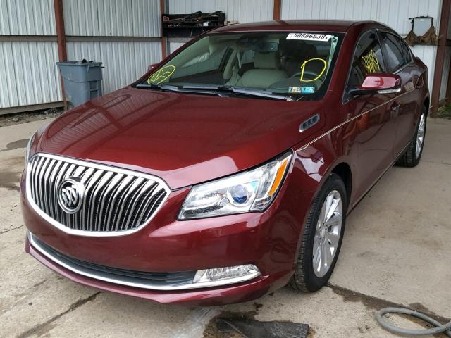 1G4GB5G38FF204519 - 2015 BUICK LACROSSE BURGUNDY photo 2