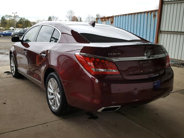 1G4GB5G38FF204519 - 2015 BUICK LACROSSE BURGUNDY photo 3