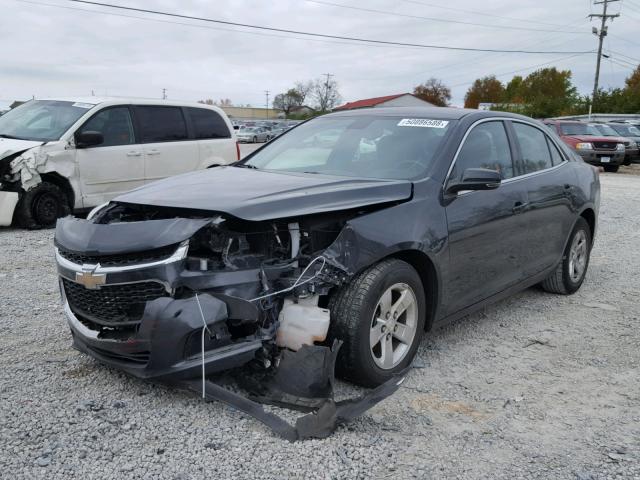 1G11C5SL5FF126353 - 2015 CHEVROLET MALIBU 1LT GRAY photo 2