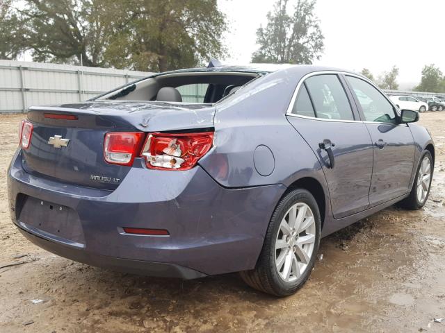 1G11E5SLXEF284146 - 2014 CHEVROLET MALIBU 2LT BLUE photo 4