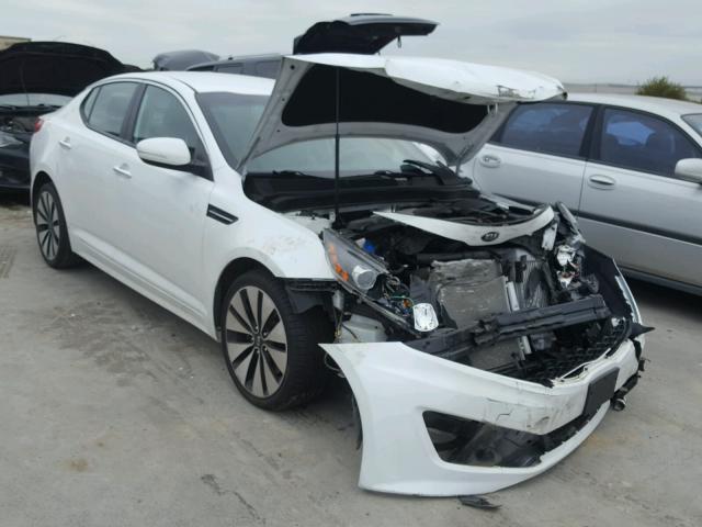 5XXGR4A62DG108185 - 2013 KIA OPTIMA SX WHITE photo 1