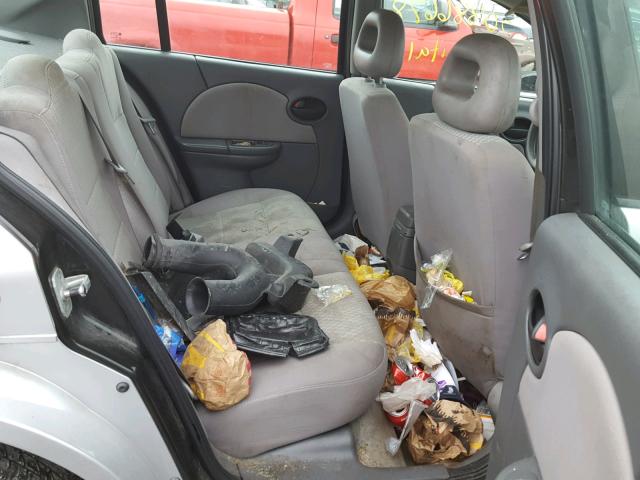 1G8AJ58F26Z133476 - 2006 SATURN ION LEVEL SILVER photo 6