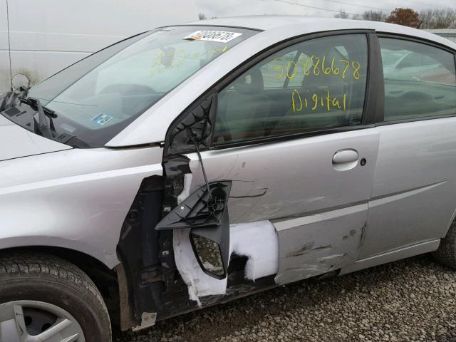 1G8AJ58F26Z133476 - 2006 SATURN ION LEVEL SILVER photo 9