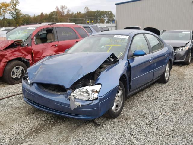 1FAFP55U22G173937 - 2002 FORD TAURUS SES BLUE photo 2