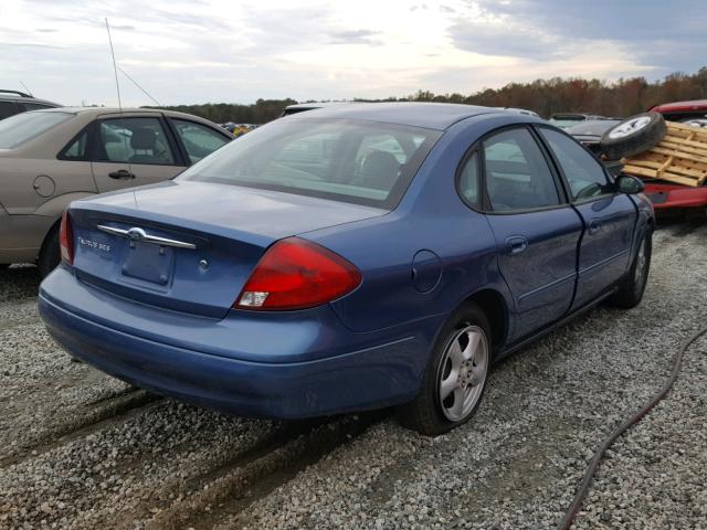 1FAFP55U22G173937 - 2002 FORD TAURUS SES BLUE photo 4