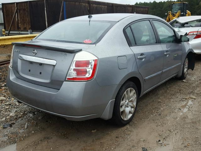 3N1AB6AP3BL691935 - 2011 NISSAN SENTRA 2.0 GRAY photo 4