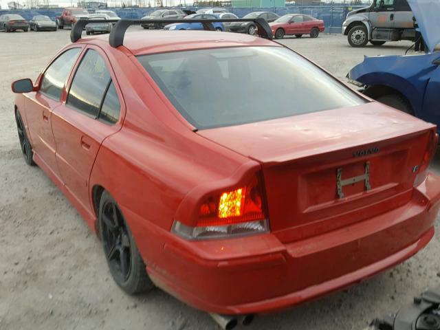 YV1RH527052482773 - 2005 VOLVO S60 R RED photo 3