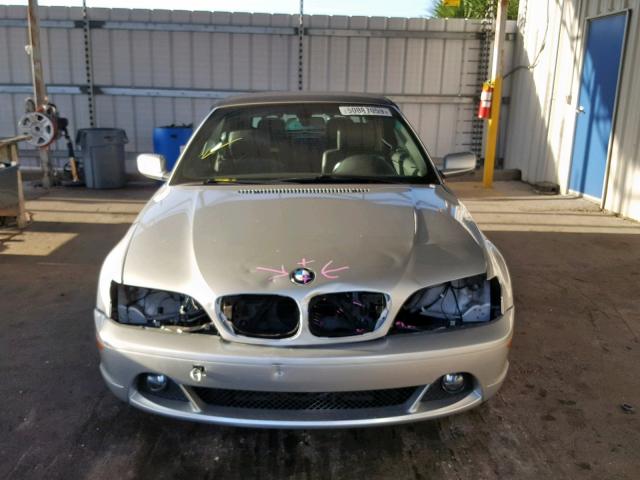 WBABW33454PL33621 - 2004 BMW 325 CI SILVER photo 9