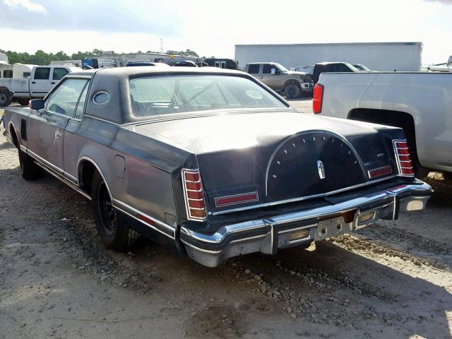 9Y89S709910 - 1979 LINCOLN MARK BLACK photo 3