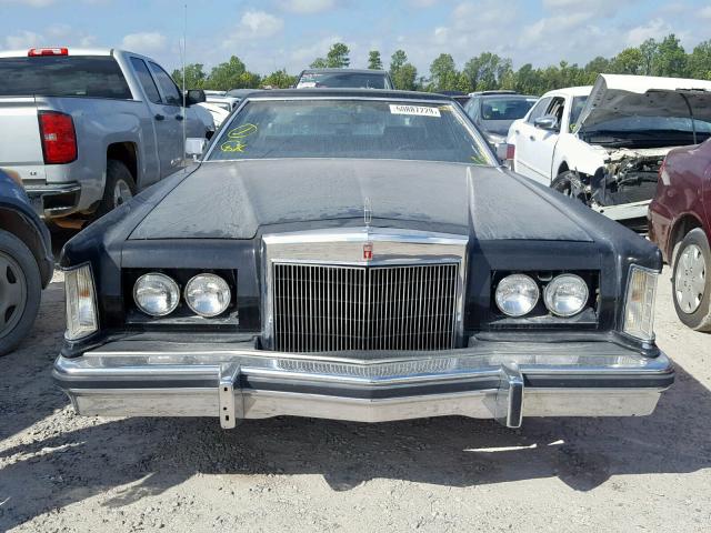 9Y89S709910 - 1979 LINCOLN MARK BLACK photo 9