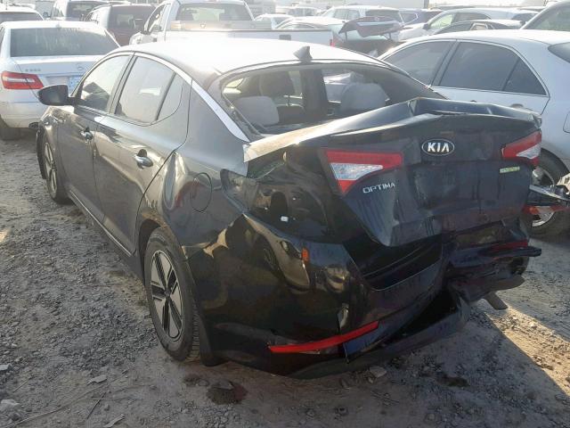 KNAGM4AD0D5043920 - 2013 KIA OPTIMA HYB BLACK photo 3