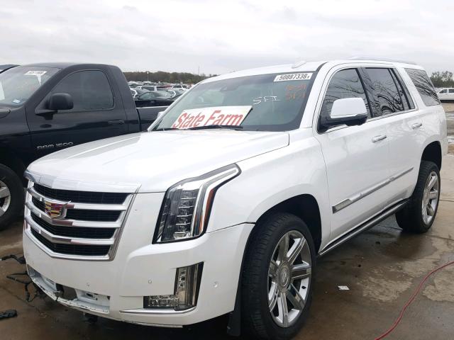 1GYS4CKJ0JR167941 - 2018 CADILLAC ESCALADE P WHITE photo 2