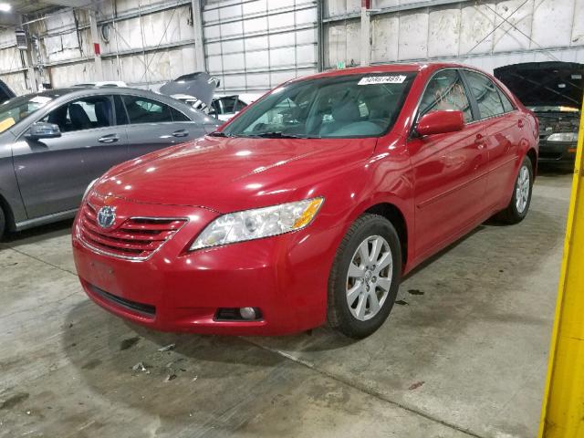 4T1BE46K49U319462 - 2009 TOYOTA CAMRY BASE RED photo 2