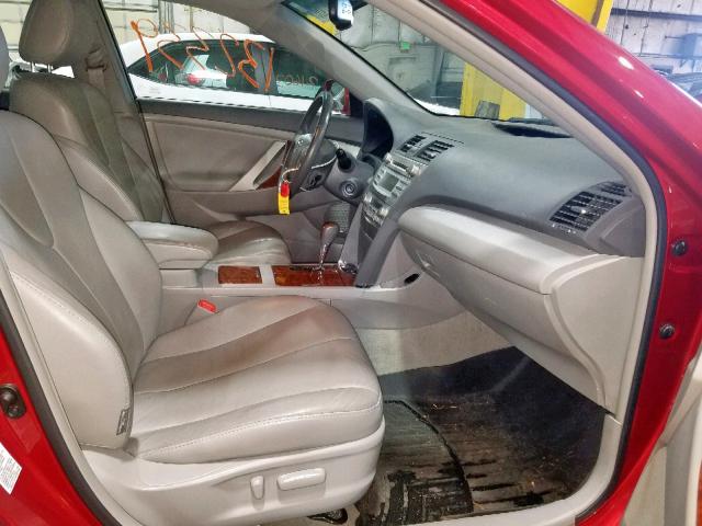 4T1BE46K49U319462 - 2009 TOYOTA CAMRY BASE RED photo 5