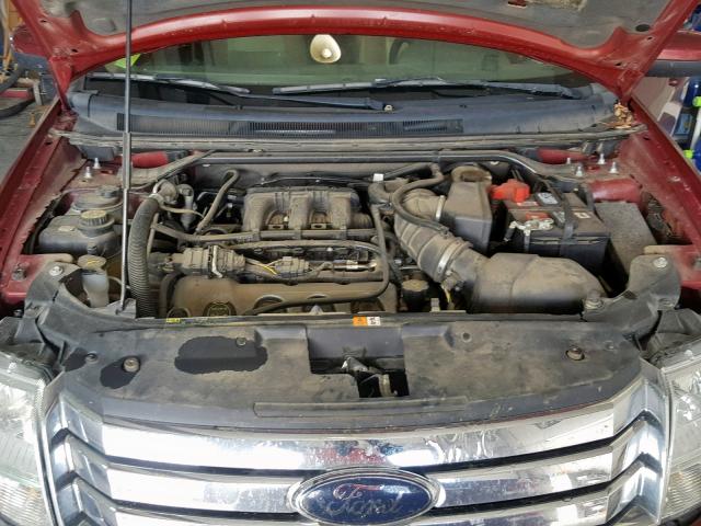 1FMDK07W48GA35080 - 2008 FORD TAURUS X E MAROON photo 7